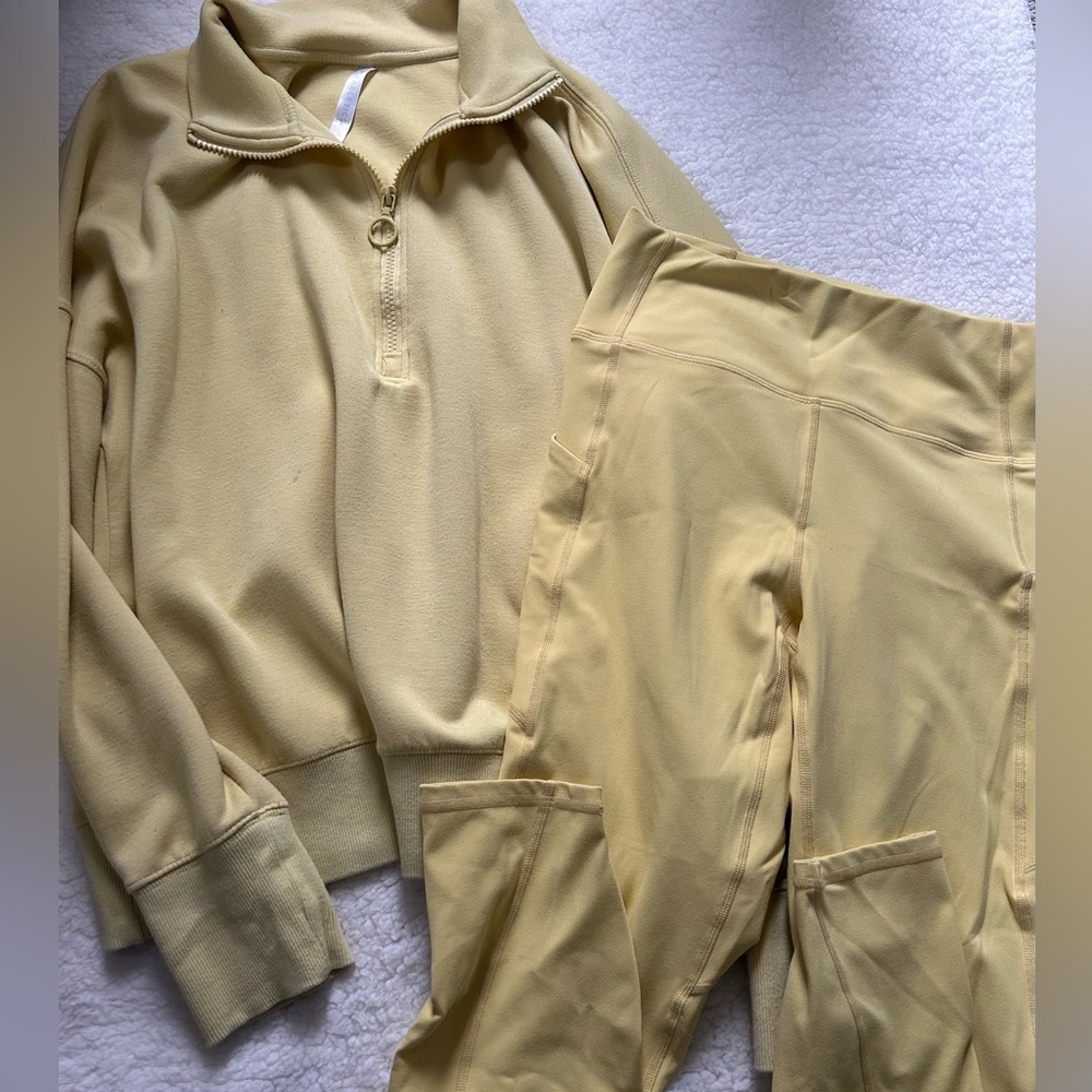 FABLETICS yellow sweater & leggings